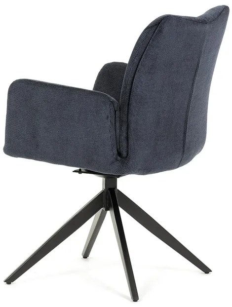 Autronic BONTEC Jedálenská stolička, modrá, látka, HC-993 BLUE2 Farba: Biela