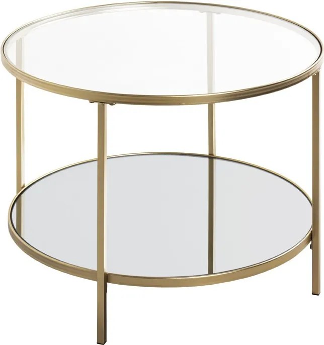 Okrúhly konferenčný stolík Porto 60 cm, zlatý