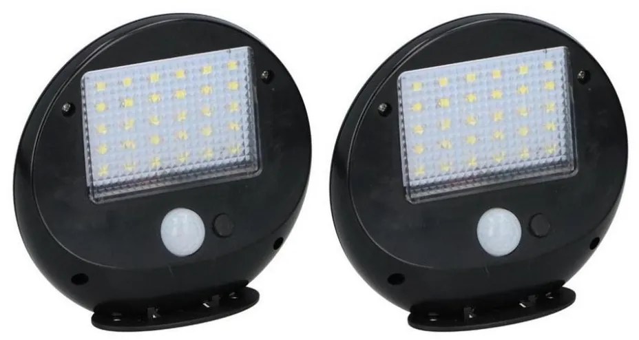 Grundig - SADA 2x LED solárne nástenné svietidlo so senzorom LED/3,2V 600 mAh
