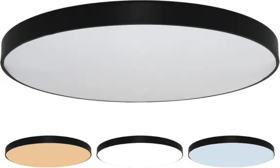 LED stropné svietidlo LED/300W/230V 3000/4000/6500K priemer 120 cm čierne