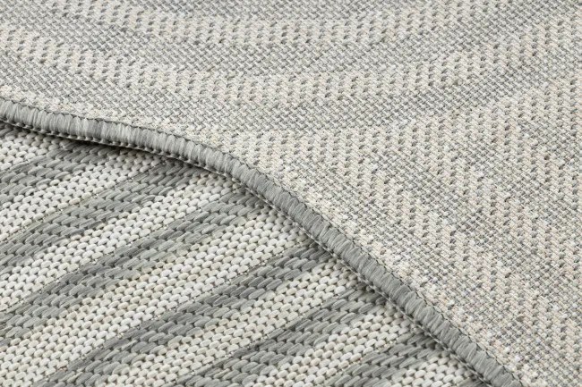 Koberec ORGANIC 2131 geometrický, krémový / sivý / naturálny