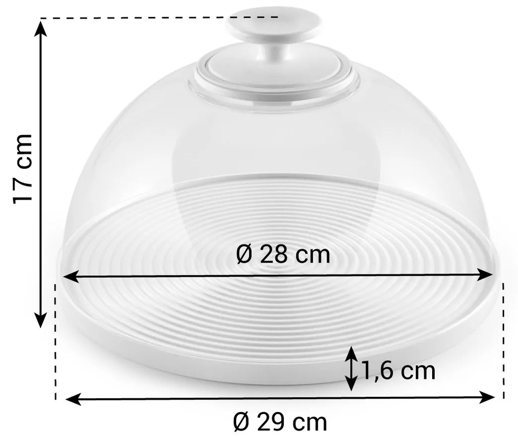 Tescoma Sklenený poklop / misa s vekom DELÍCIA ø 28 cm