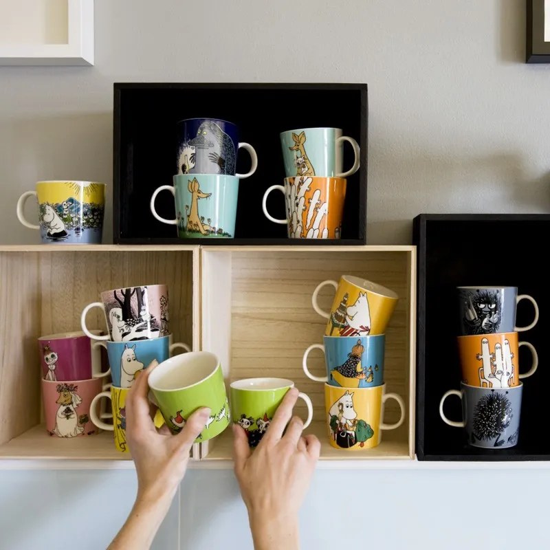 Hrnček Moomin Love 0,3l, ružový / 30. výročie, darčekový box