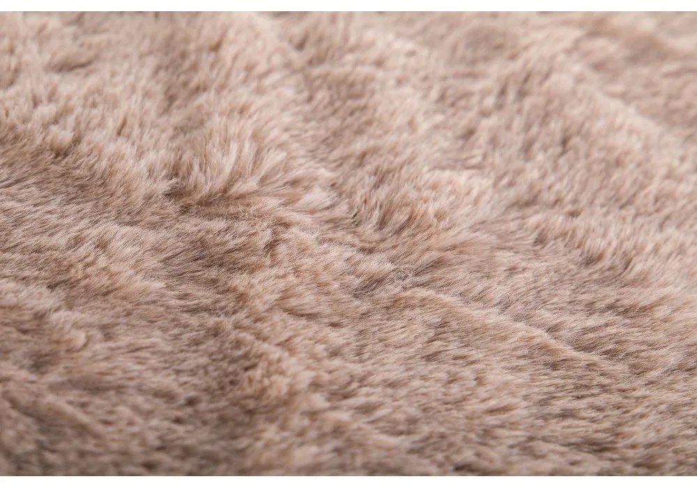 Hnedá deka z umelej kožušiny 150x200 cm Ruby – Tiseco Home Studio
