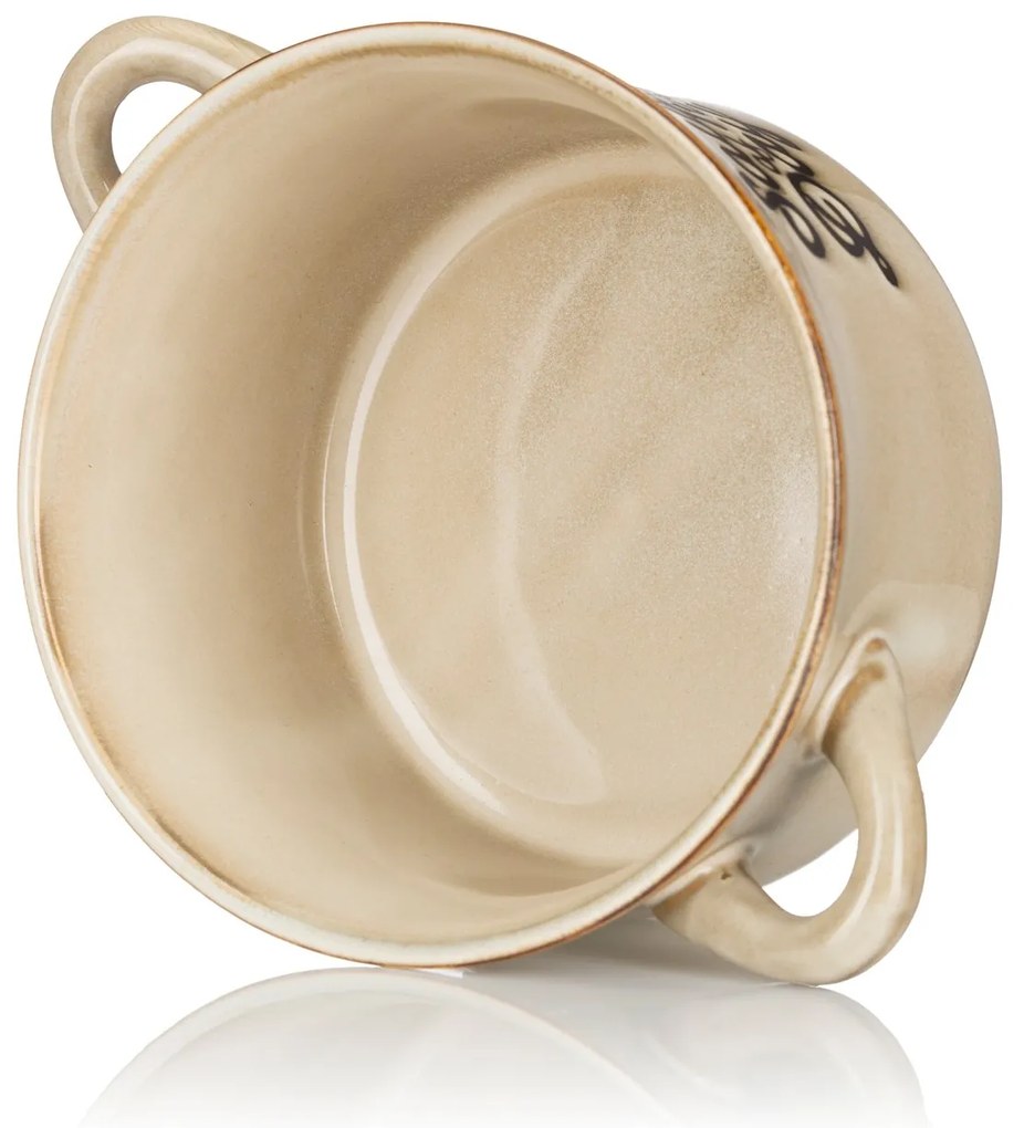 Kameninová miska na polievku Soup 500 ml béžová