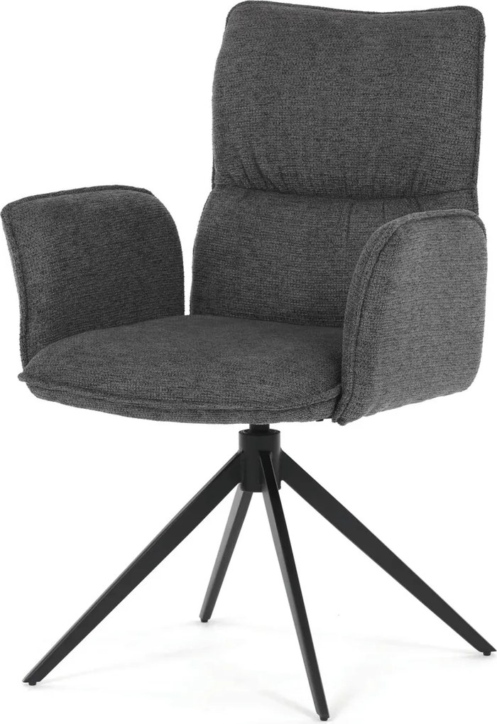 Jedálenská stolička látka/kov DCH-D1328 Farba: Sivá