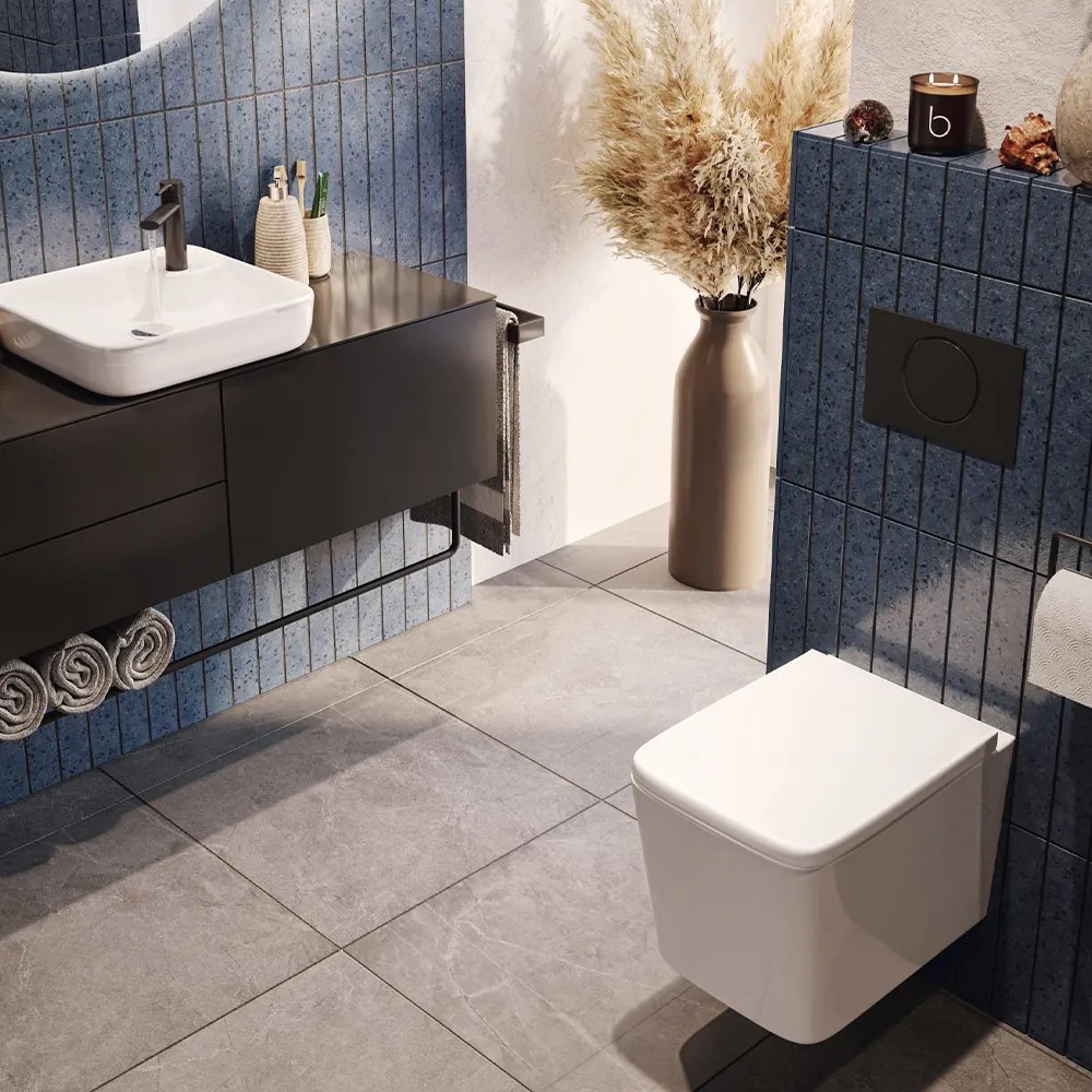 Lotosan LKW2216 GALAXY závesné WC PureRim + slim WC sedadlo 35 x 34,5 x 50,5 cm, biela