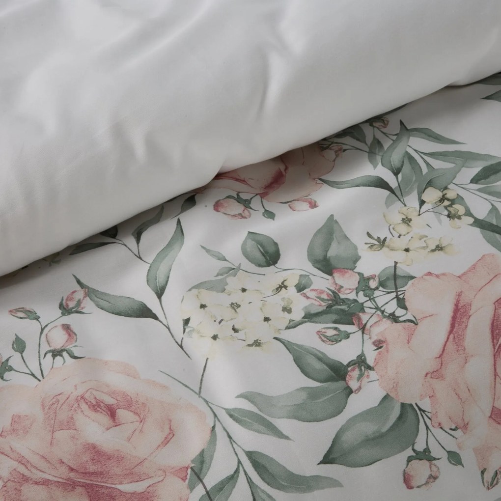 SATÉNOVÉ OBLIEČKY SPRING 13 160X200 CM, 2KS 70X80 CM VZOROVANÉ