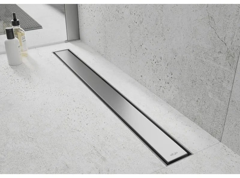 Mexen Flat nerezový sprchový žľab, 360°otočný sifon, 70 cm vzor M13, 2v1, 1010050-40