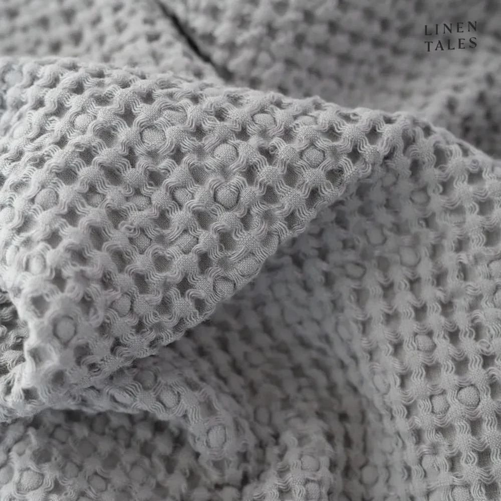 Svetlosivý uterák 50x70 cm Honeycomb - Linen Tales
