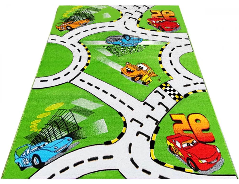 Detský kusový koberec Cestičky zelený 2, Velikosti 200x300cm