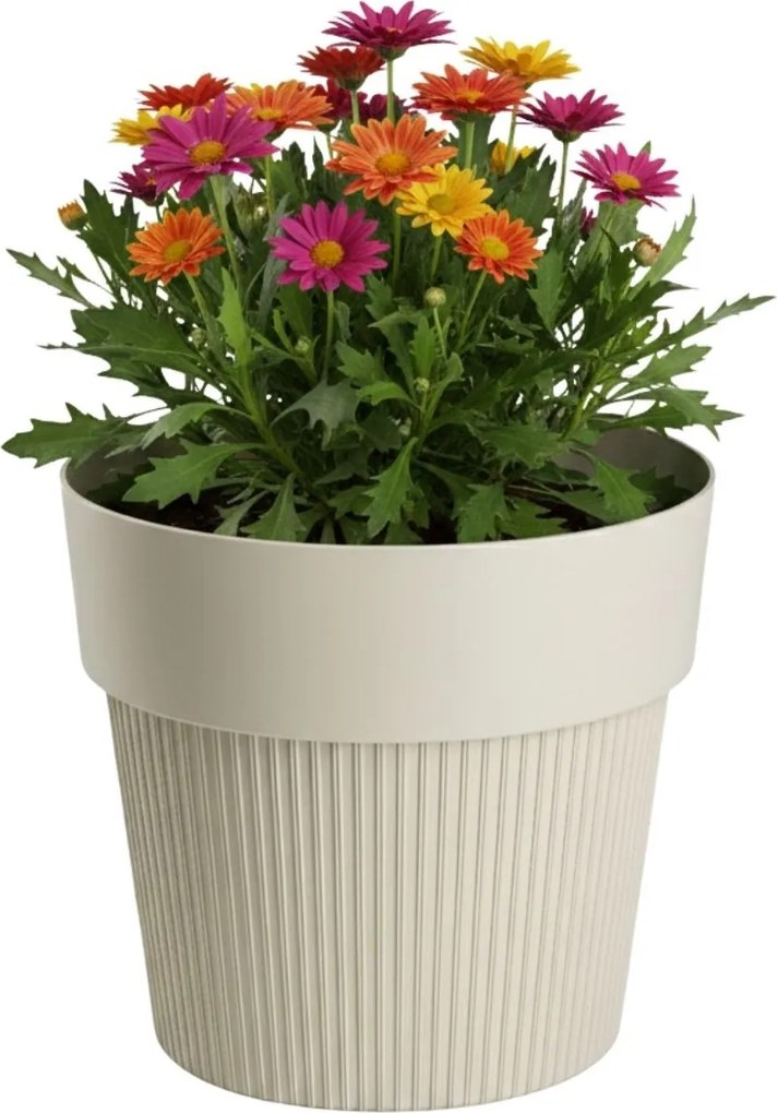 Květináč SILVA LINE 12,7x14,5 cm béžový