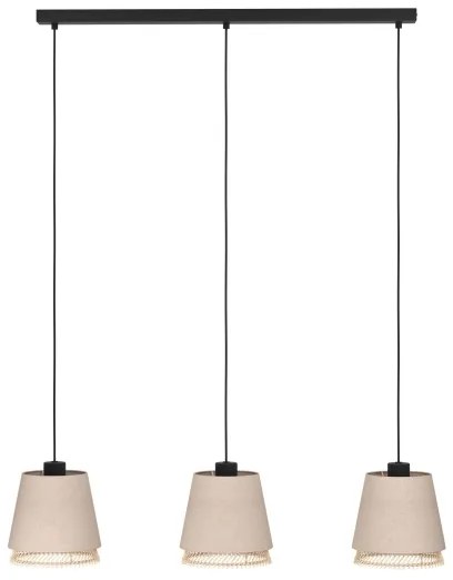 Eglo 43976 - Luster na lanku TABLEY 3xE27/40W/230V
