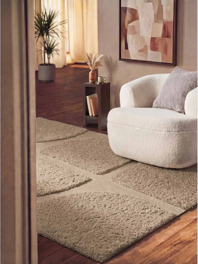 Béžový ručne tkaný koberec 80x150 cm Lambeth Jasper – Ted Baker