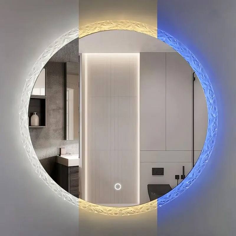 Rea Zrkadlo ⌀60 cm s regulovateľným LED osvetlením HOM-01502