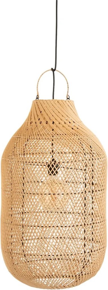 Závesné prírodné ratanové tienidlo Cylsha - Ø 40 * 75 cm / E27