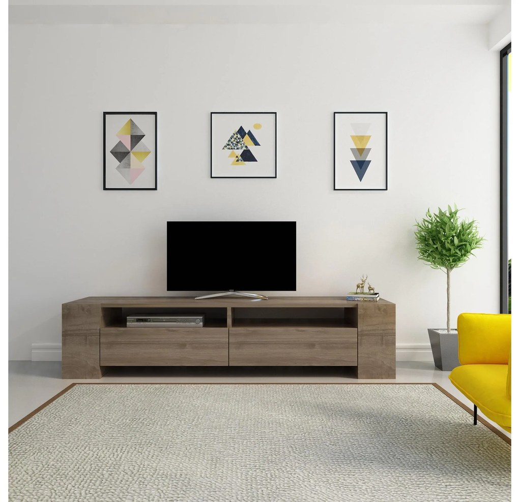 TV stolík/skrinka Sisuko (orech) . Akcia -20%. Vlastná spoľahlivá doprava až k Vám domov. 1102584