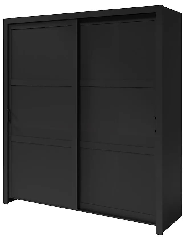 Skriňa Frama 185 čierna rukoväť čierna