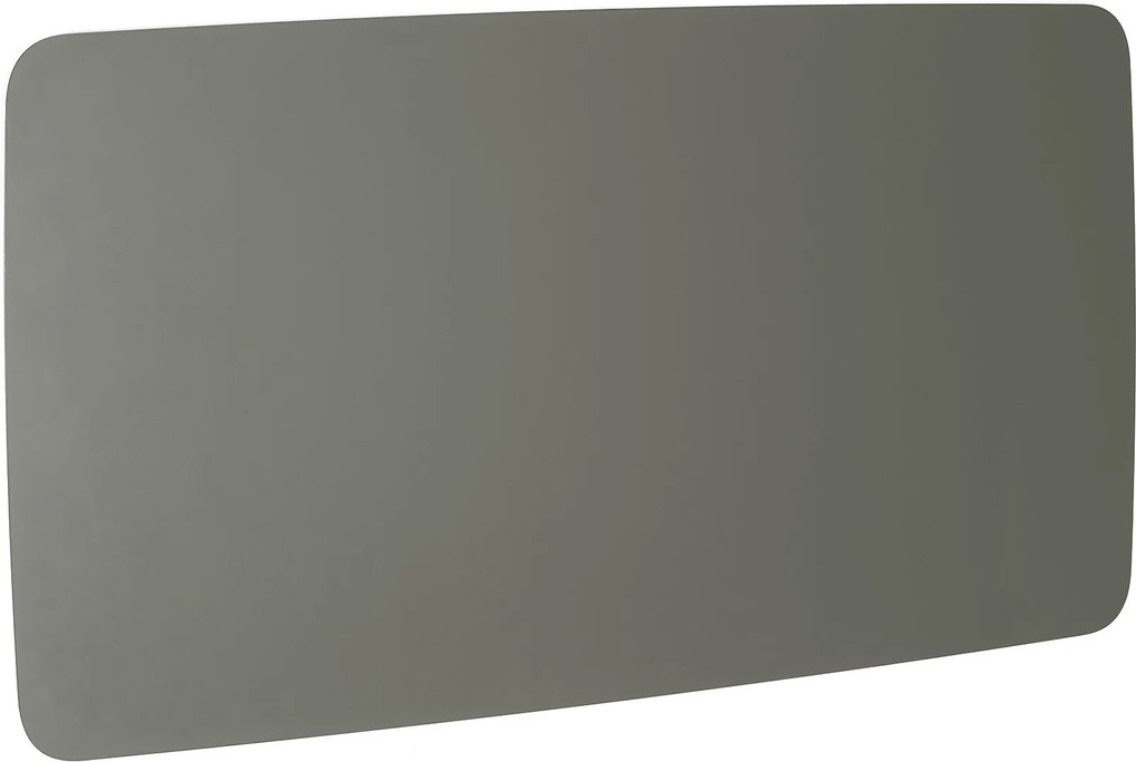 Sklenená magnetická tabuľa Stella so zaoblenými rohmi, 2000x1000 mm, šedá