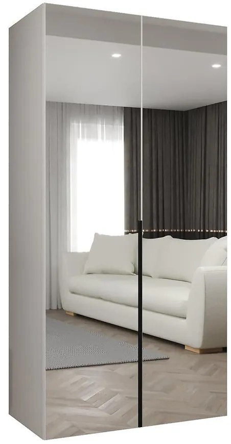 Skriňa Alicante III 100 biela/čierna