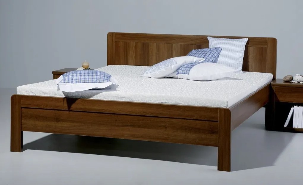 BMB KARLO FAMILY - masívna buková posteľ 120 x 210 cm, buk masív