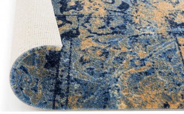 Metrážny koberec GRANDE RETRO modrý