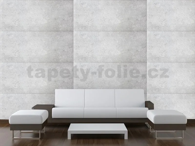 Stropné panely 3D XPS 4114, cena za kus, rozmer 100 cm x 50 cm, BETON svetlo sivý, IMPOL TRADE