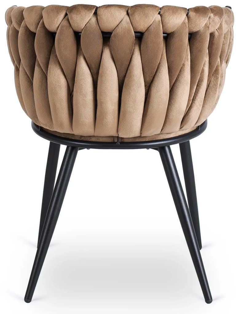 PROXIMA.store - Čalúnená jedálenska stolička ELENA FARBA: čierna