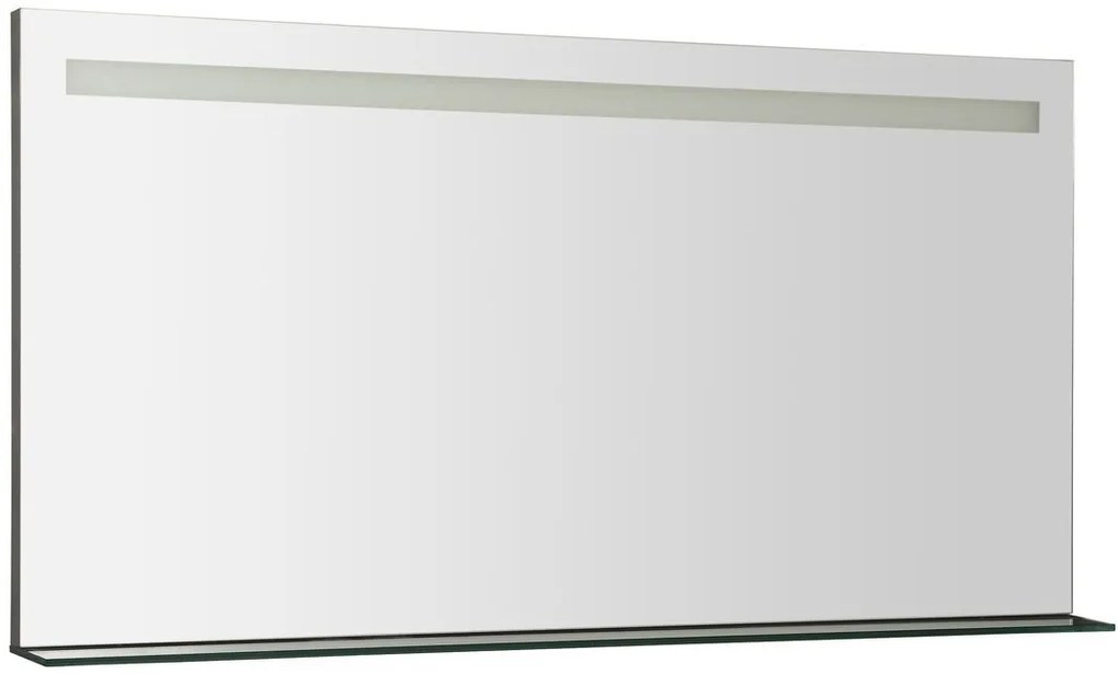 Sapho Sapho, BRETO LED podsvietené zrkadlo, sklenená polica, 1200x608mm, BT120