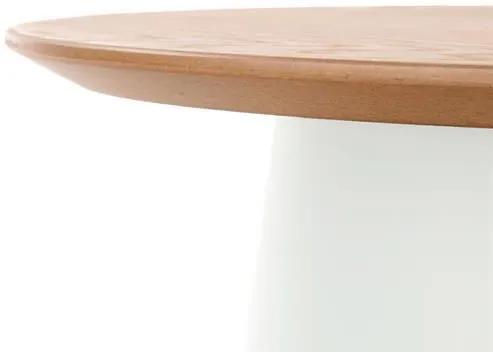 Konferenčný stolík Argelia (prirodne drevo + biela). Vlastná spoľahlivá doprava až k Vám domov. 1048867