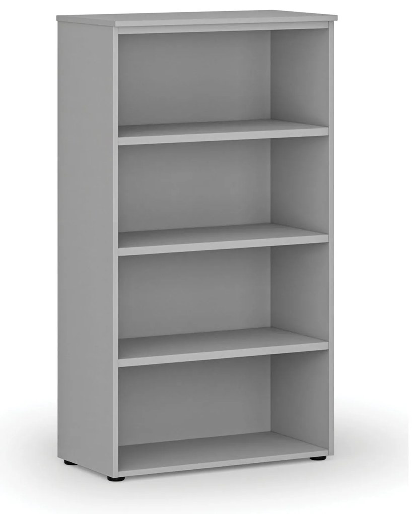 Kancelársky regál PRIMO GRAY, 800 x 420 x 1434 mm, sivá