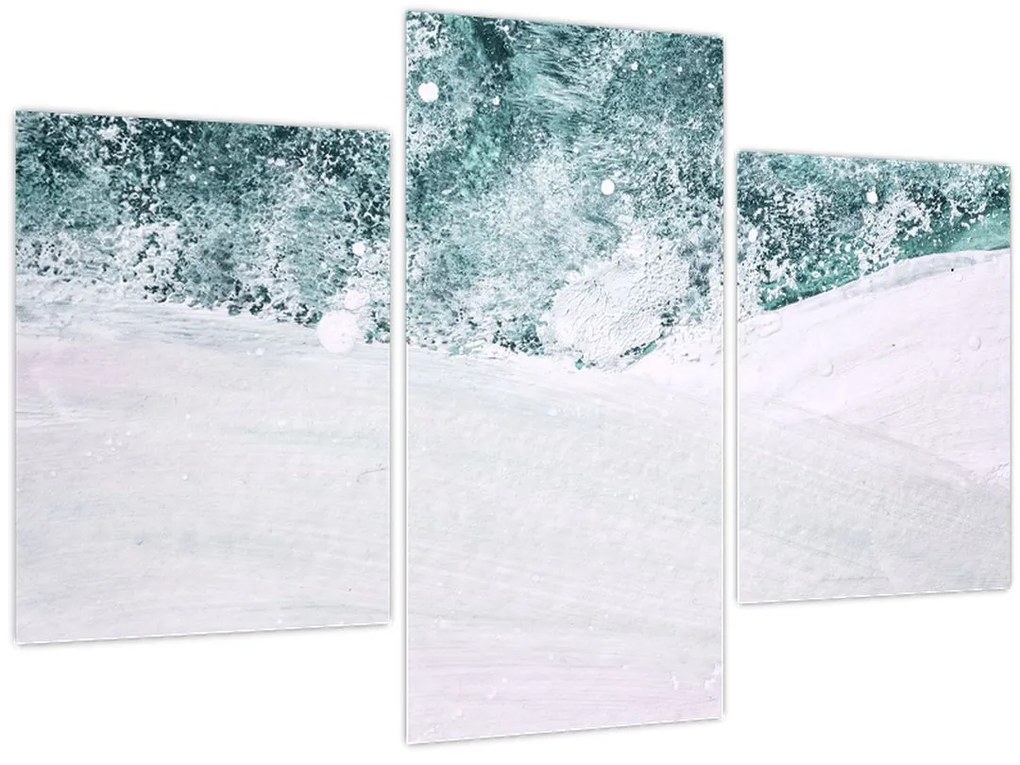 Obraz - Tyrkysová abstrakcia (90x60 cm)