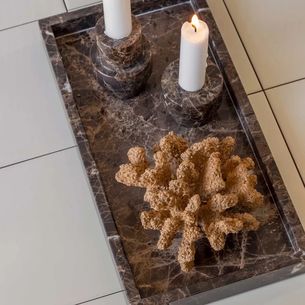 Mramorová dekoratívna tácka 16x31 cm Marble – Mette Ditmer Denmark
