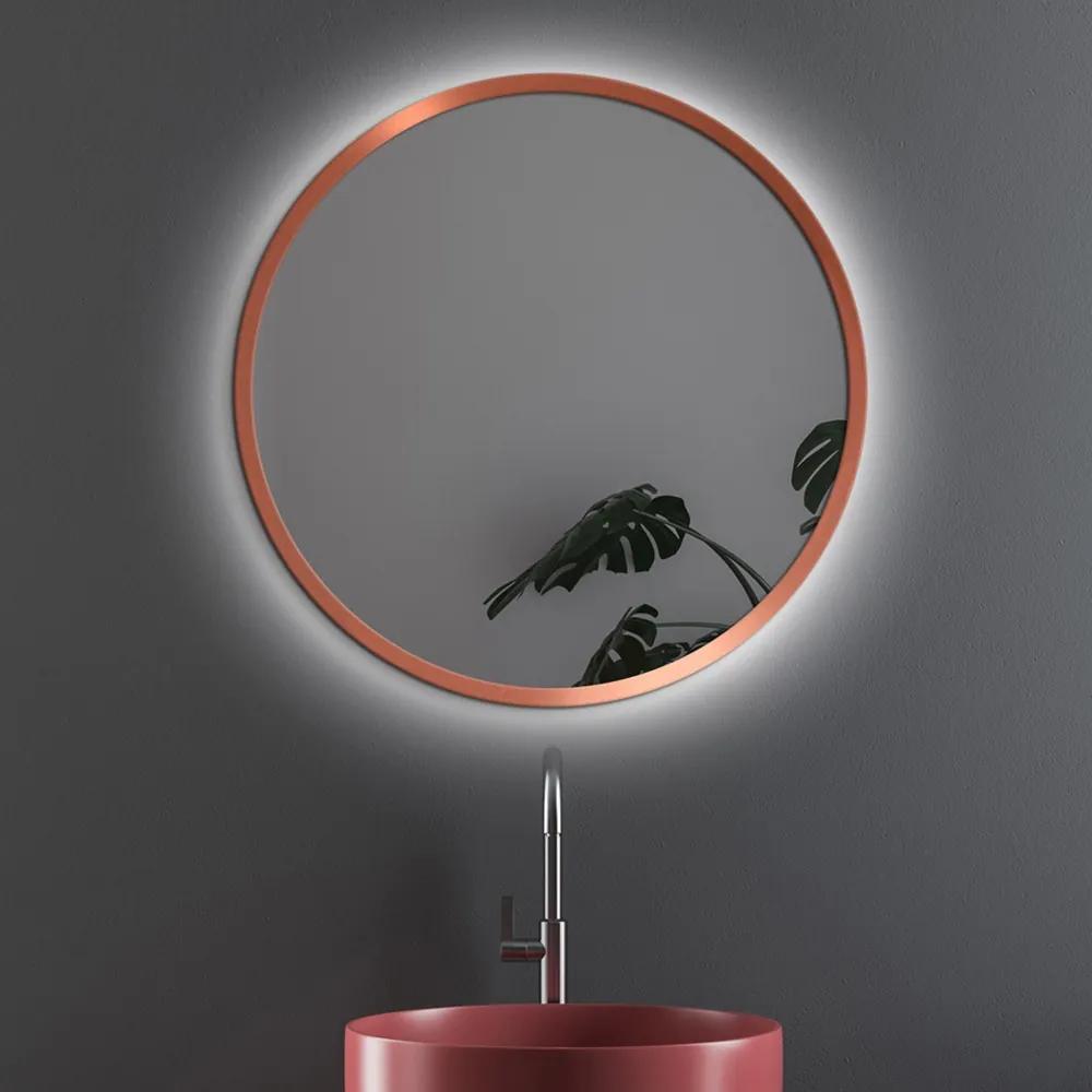 Zrkadlo Nordic Copper LED Rozmer zrkadla: ø 105 cm