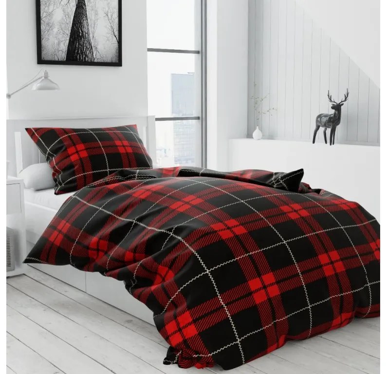 Obliečky z mikrovlákna ALBURY červené Rozmer obliečky: 70 x 90 cm | 140 x 200 cm