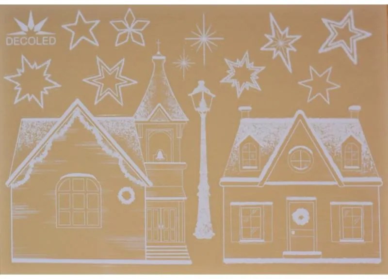 DECOLED Dekoratívna nálepka na okno A3 street