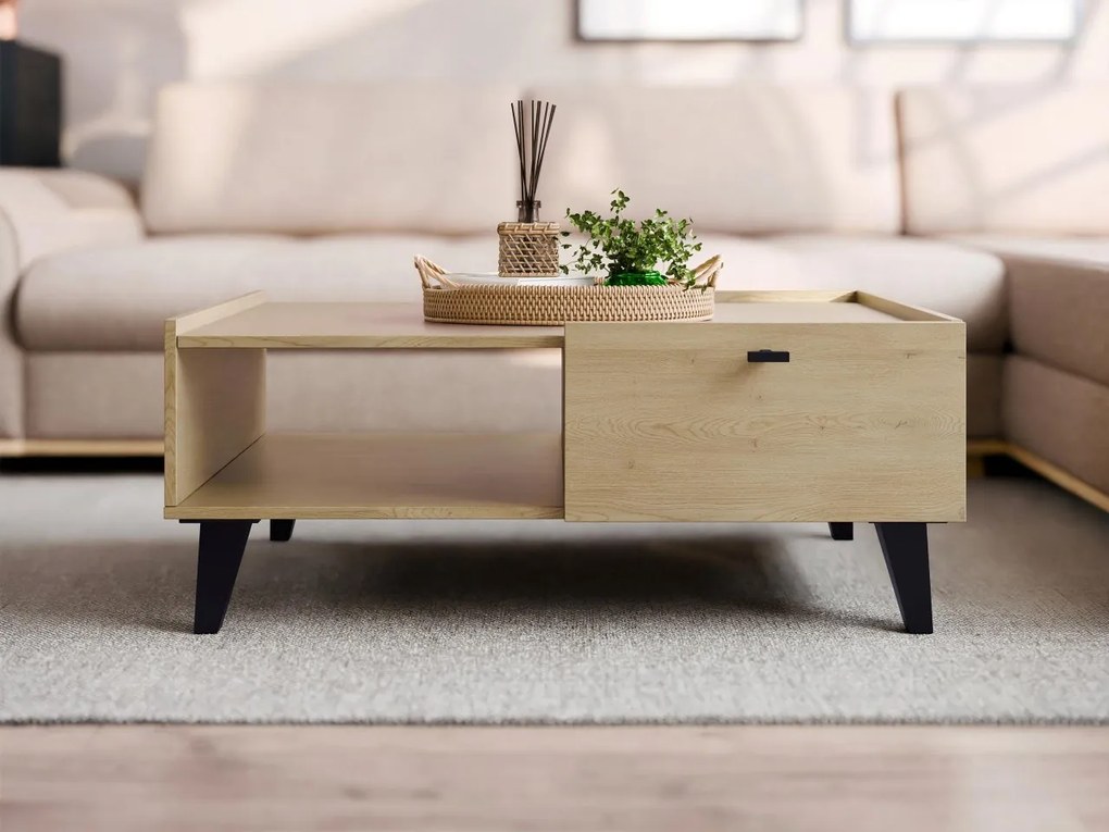 Moderný konferenčný stolík Cleurion 1SZ, Farby: dub cremona