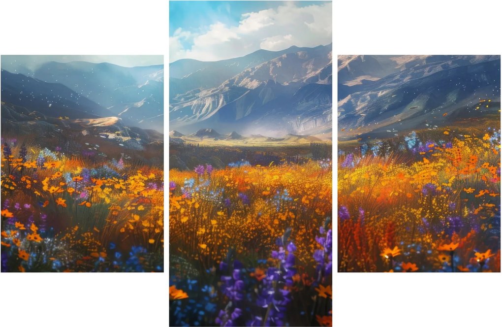 Obraz - Maľovaná horská krajina II. (90x60 cm)