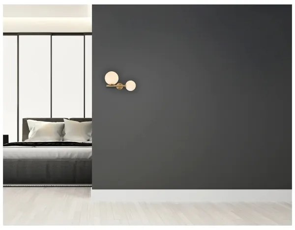 Zambelis 1995 - Nástenné svietidlo 1xG9/7W + 1xE14/15W/230V zlatá