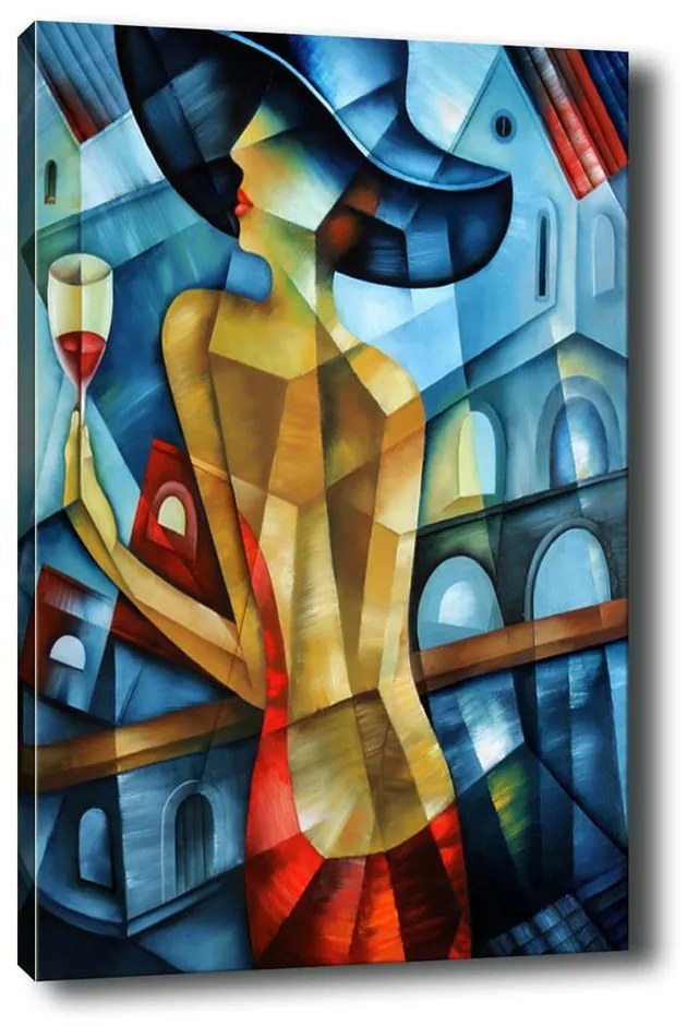 Obraz Tablo Center Cubistic Lady, 50 × 70 cm