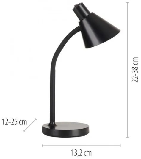JUST LIGHT. 11248-18 - LED flexibilná stolová lampa PIXIE LED/4,5W/230V čierna