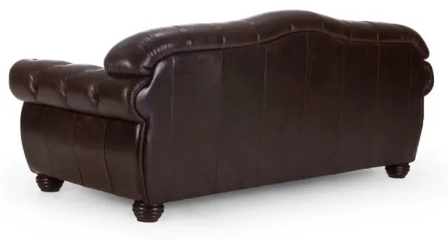furniture-nabytek.cz - Pohovka Chesterfield Hereford 3-miestna z pravej kože, hnedá
