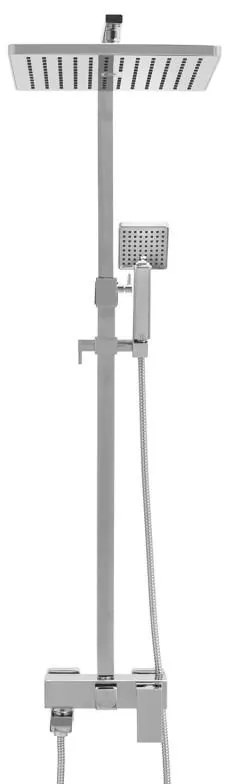 Sprchová súprava KABE s výtokom do vane - chrómová - hlavica 30x30 cm