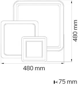 Wofi 11860 - LED Stmievateľné stropné svietidlo MOLA LED/36W/230V 3000-5500K + DO