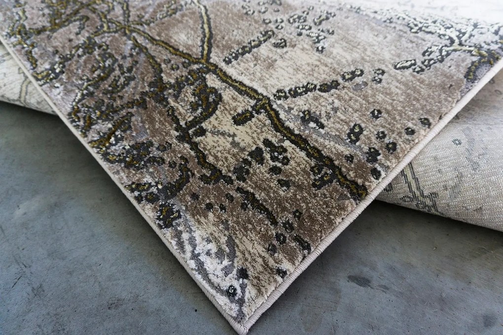 BE Koberec Elite 4355 BEIGE GOLD – žltý obdĺžnikový Rozmer: 120x180 cm