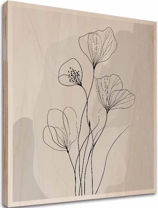 Obraz na dreve - Flóra fjordov