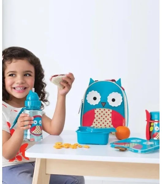 Skip Hop - Termoska na jedlo s lyžičkou/vidličkou ZOO 325 ml sova