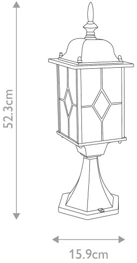 Elstead WX3 - Vonkajšia lampa WEXFORD 1xE27/100W/230V IP44