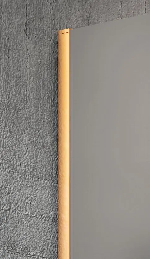 Gelco, VARIO GOLD jednodielna sprchová zástena na inštaláciu k stene, matné sklo, 1400 mm, GX1414GX1016