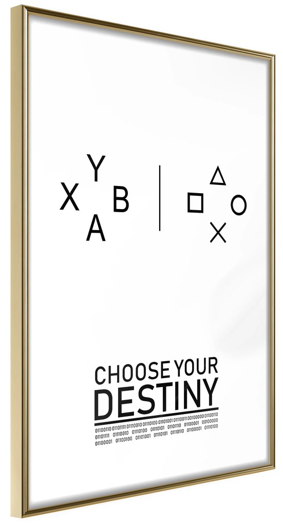 Artgeist Plagát - Choose Your Destiny [Poster] Veľkosť: 20x30, Verzia: Zlatý rám